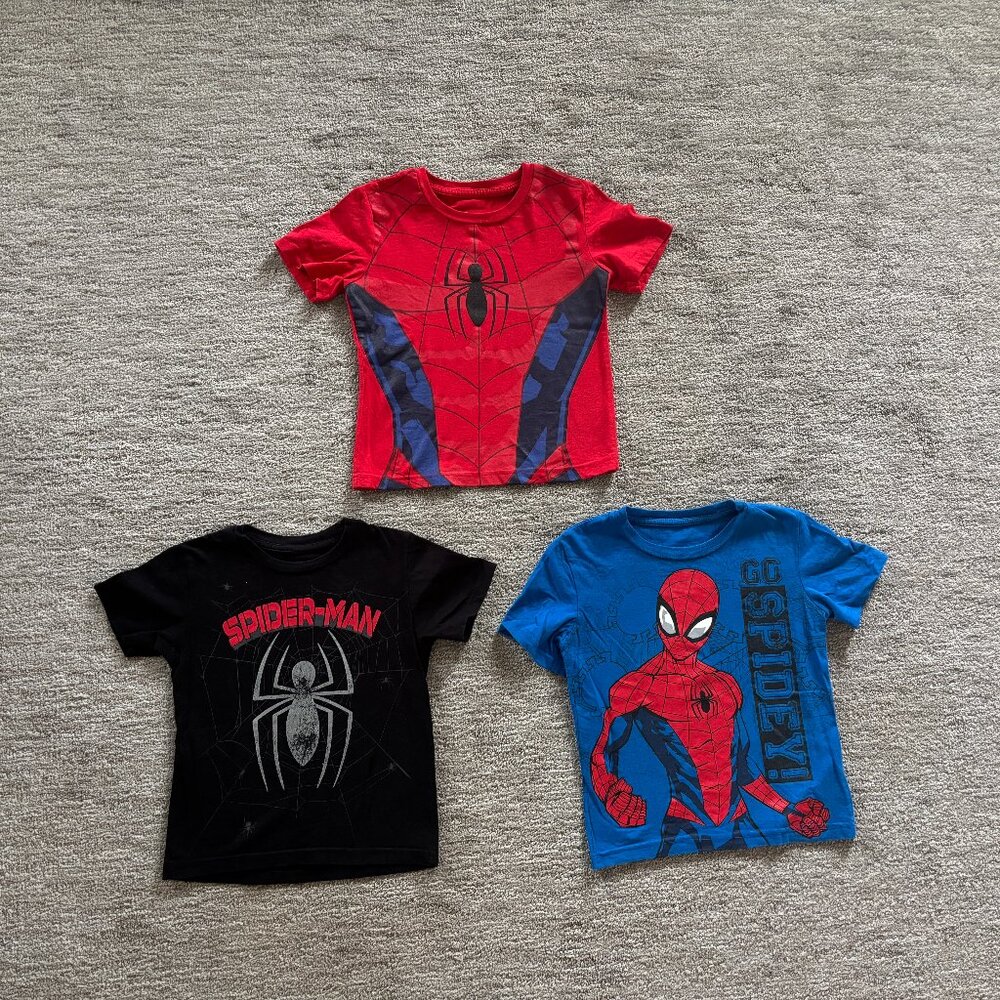 Spider-Man Shirts - Set of 3 - Toddler T-Shirts - Superhero Shirts - Marvel